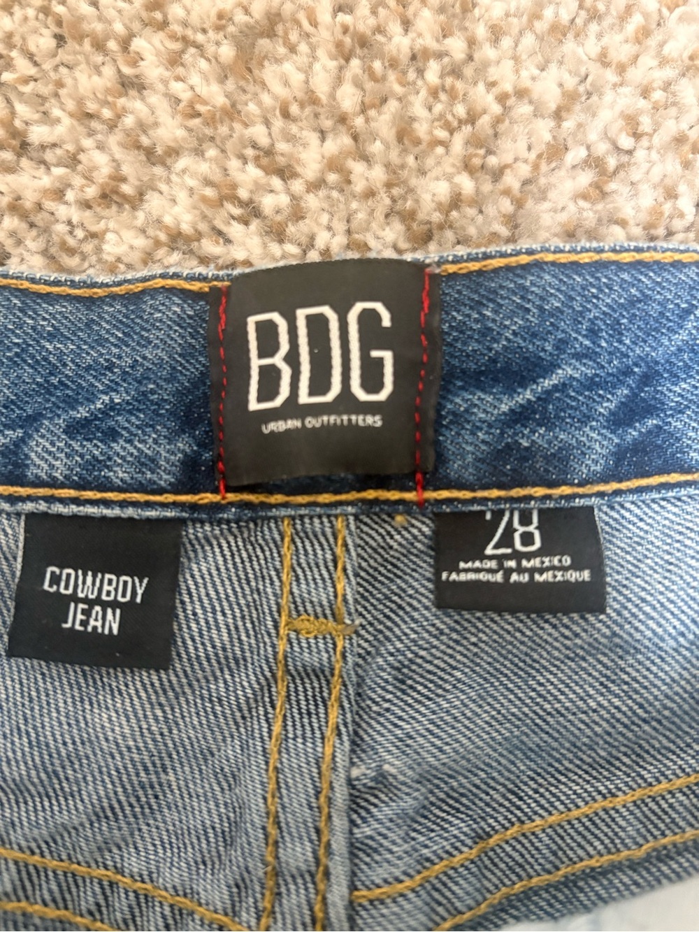 BDG High Rise Cowboy Jean, 28 - Picture 4 of 5
